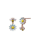 Earing - Blue Daisy Bee