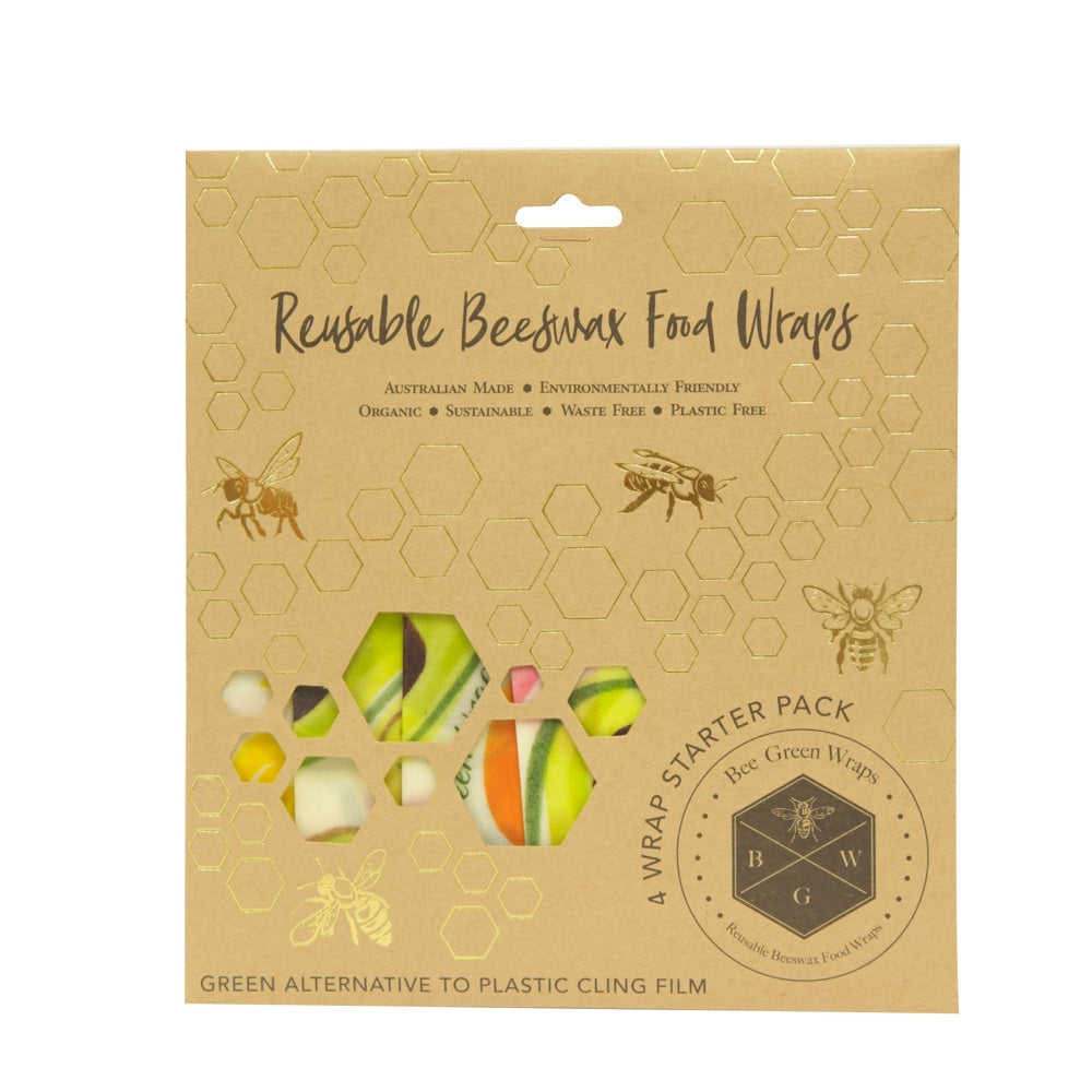 Bee Green Wraps - 4 x Starter Pack - Mudgee Honey Haven