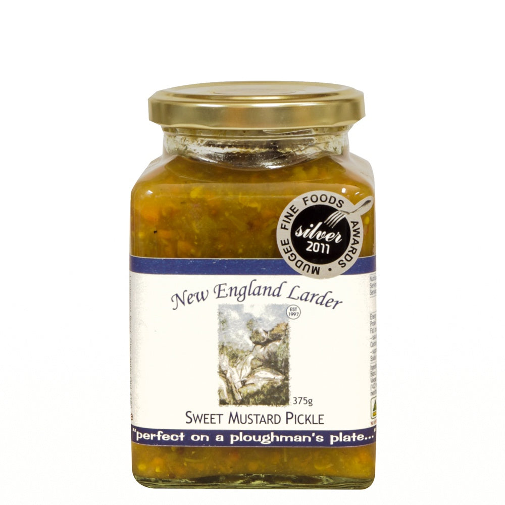 New England Larder Sweet Mustard Pickle 375g - Mudgee Honey Haven