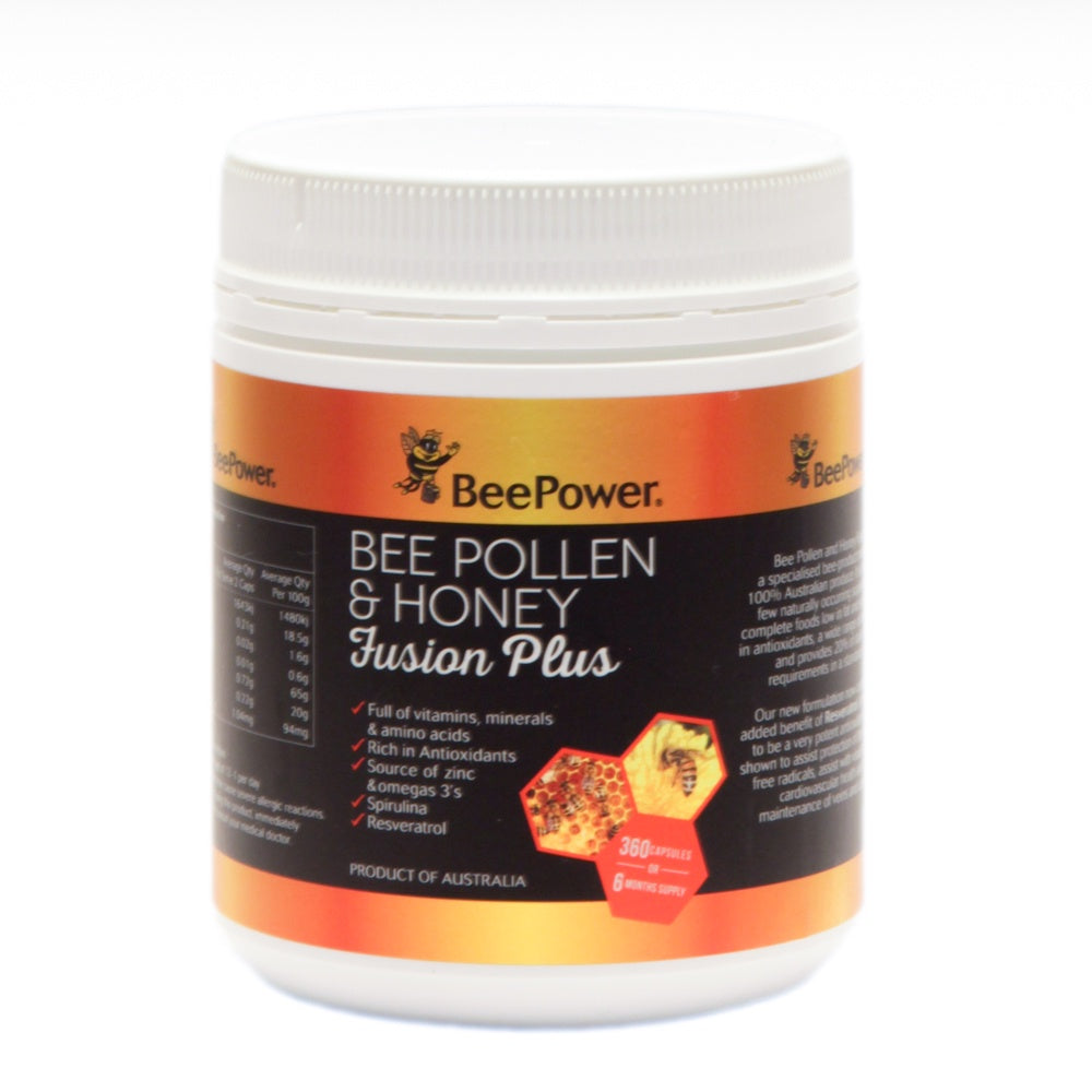 Beepower Fusion Plus Capsules (6 months supply) - Mudgee Honey Haven